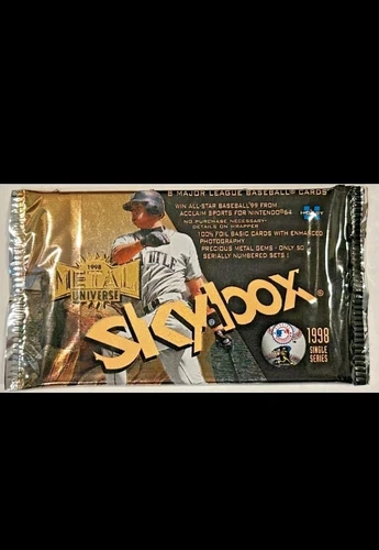 1998 Fleer Skybox Metal Universe MLB Baseball Sealed Hobby Exclusive Pack