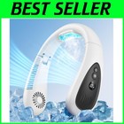5000mAh Bladeless Neck Air Conditioner - Portable Wearable Fan with LED Display