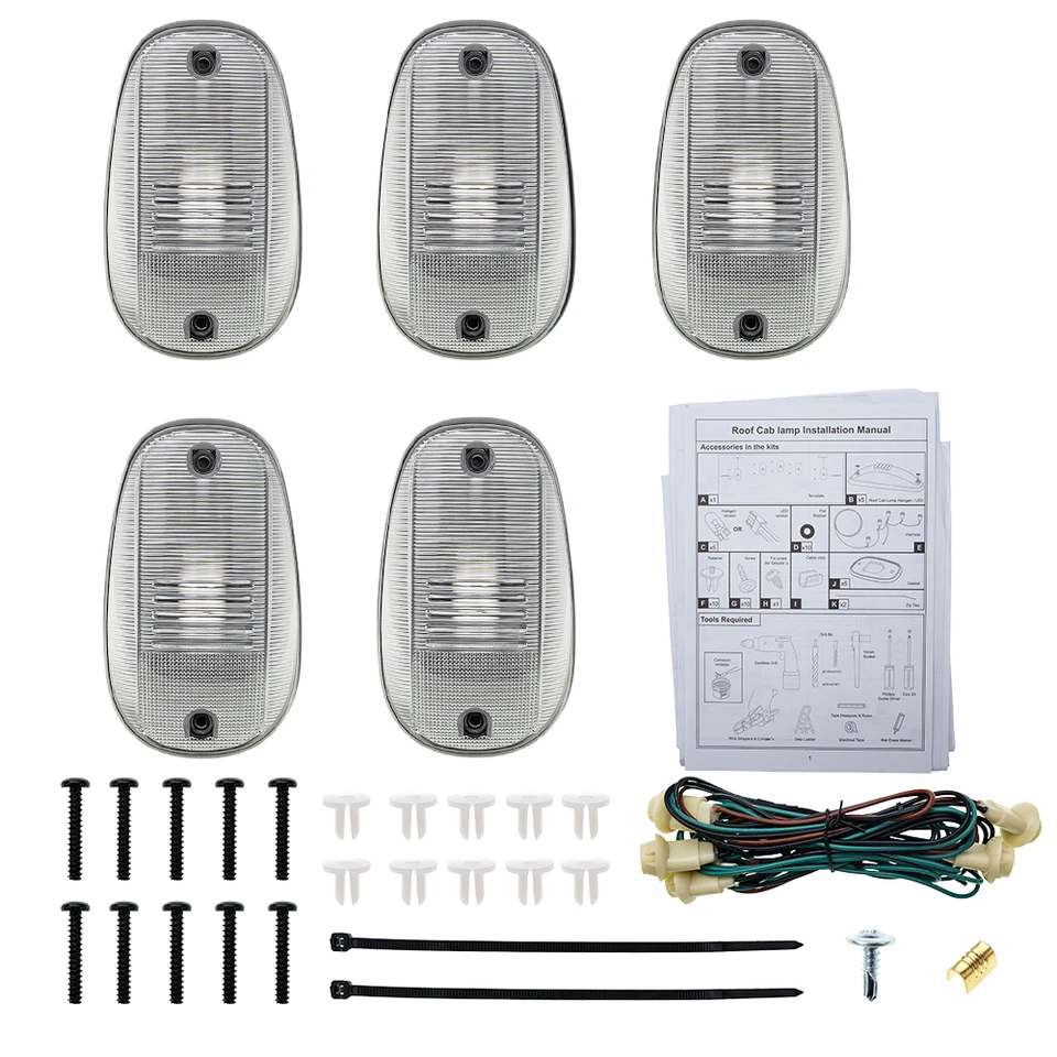 For Dodge Sprinter Ram 1500 2500 3500 LED Top Clearance Front Cab Roof light - Imagem 3 de 4