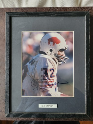 #ad #ad O.J. Simpson Framed 8X10 Autograph Buffalo Bills $199.99