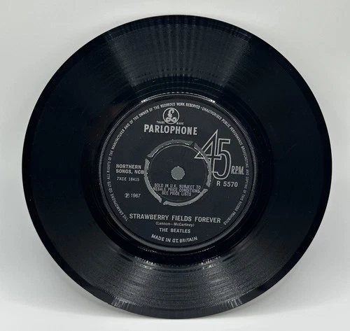 Vinyl Record 45 RPM 7" Beatles Strawberry Fields / Penny Lane Parlophone UK 1967