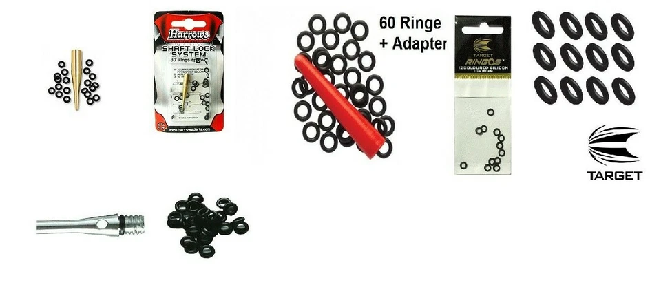 HARROWS,STRONG,TARGET Dart Gummiringe,O-Ringe Dartringe Shaftringe Winmau,Strong,Unicorn,Harrows,Bulls