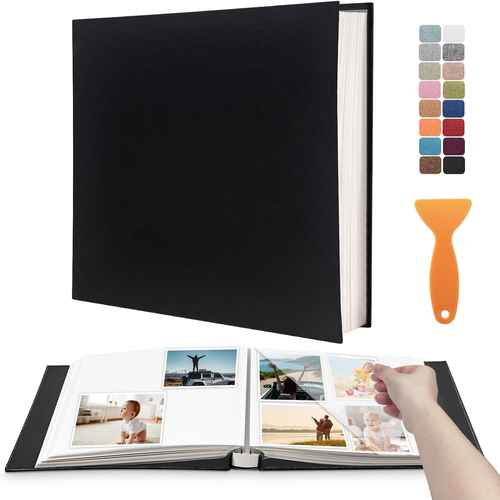 Large Photo Album Self Adhesive Scrapbook Album for 4×6 5×7 8×10 Pictures DIY Ma - Picture 9 of 11