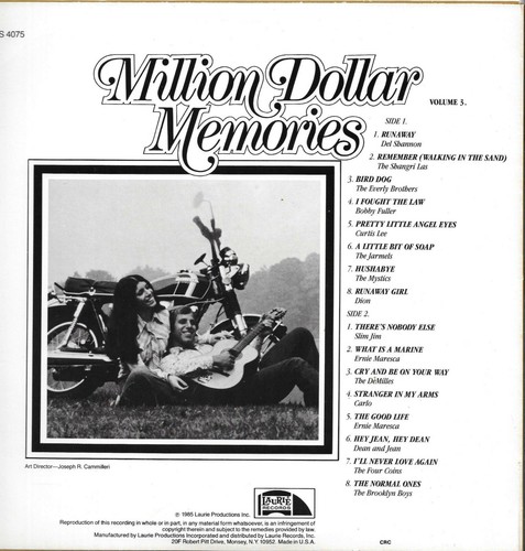 Million Dollar Memories LES 4075 1985 Volume 3, Oldies CRC - Imagen 2 de 2