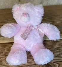 Baby Ganz Pink Bear Plush Lovey My First Teddy Baby Stuffed Toy