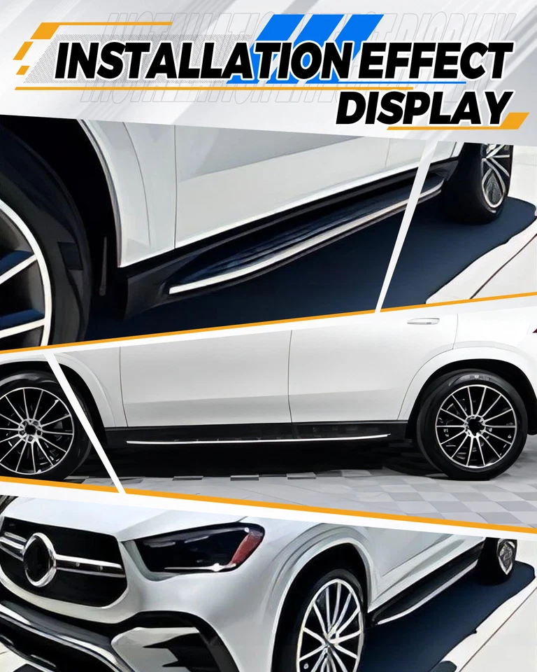 estriberas peldaños laterales para Mercedes Benz GLE W167 GLE350/450/450e 2020-2025 Foto 4 de 4