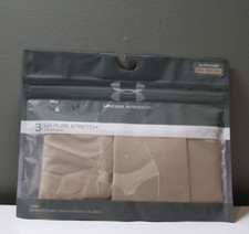 NIP Under Armour Pure Stretch Women's XS Nude Thongs 3 Pairs