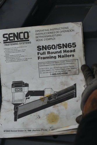 Senco SN60 SN65 Framing Nailer gun | eBay