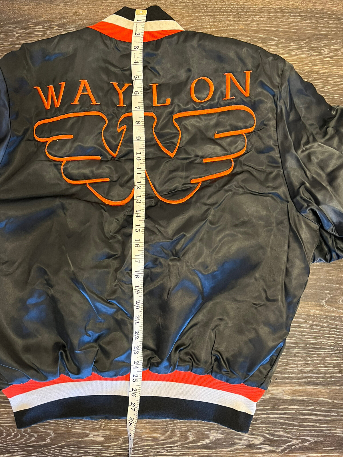 Vintage 80’s Waylon Jennings RCA Records Country Music Swingster Satin ...