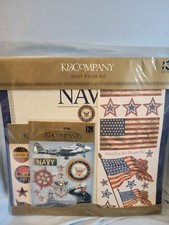 K  Company Navy Paper Kit Scrapbooking Armed Forces Stickers Paper New