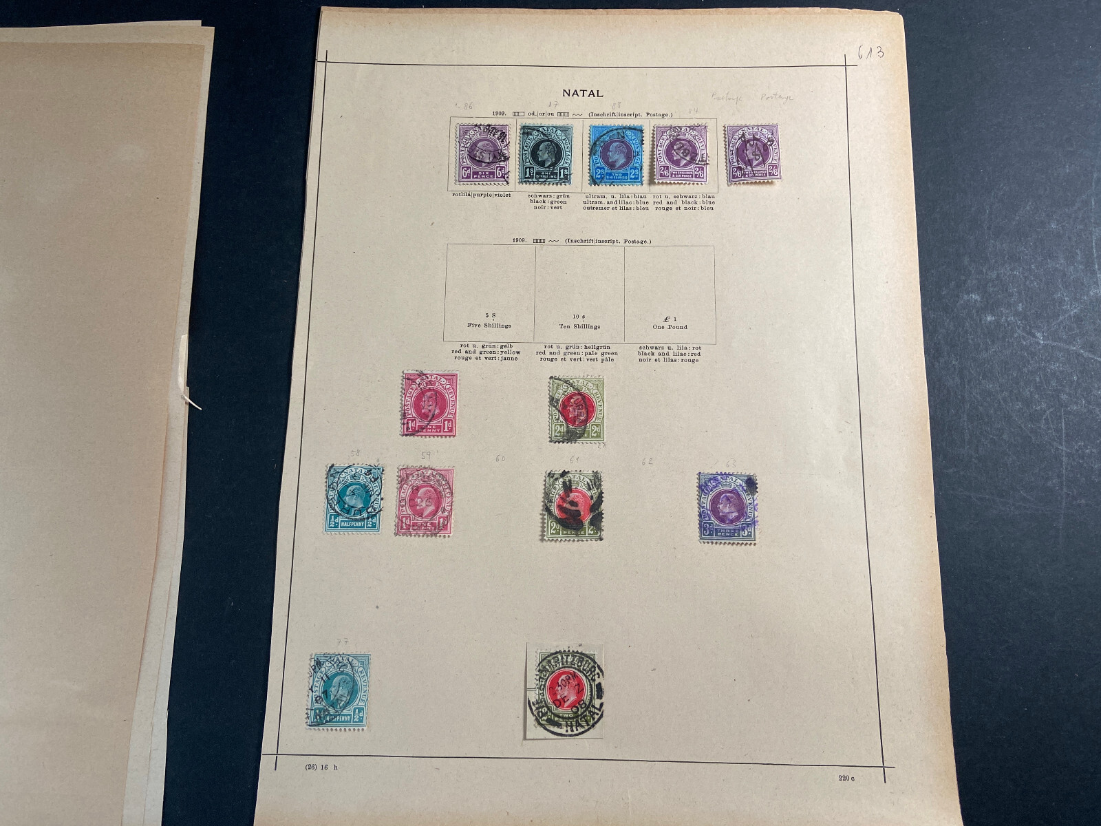 Natal Briefmarken Sammlung, SEHR GUT, Natal stamp collection,VERY GOOD