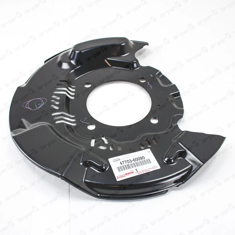 Par de cubiertas antipolvo freno de disco delantero genuino Toyota 08-21 Land Cruiser Lexus LX570 Foto 3 de 4