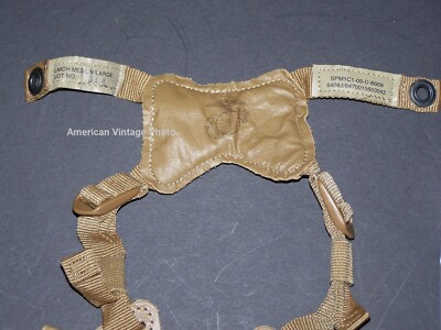 Helmet LWH USMC Coyote 4-Point Retention Chin StrapX-Harness Med