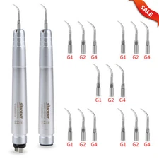 Dental Ultrasonic Air Perio Scaler Handpiece Hygienist 2&4 Hole G1 G2 G4 Tips