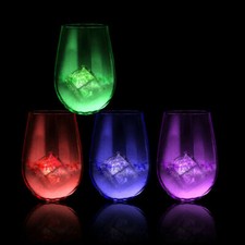 Rainbow Flashing Light Up LED Ice Cube 6 colors 12-48 lowest prices on line