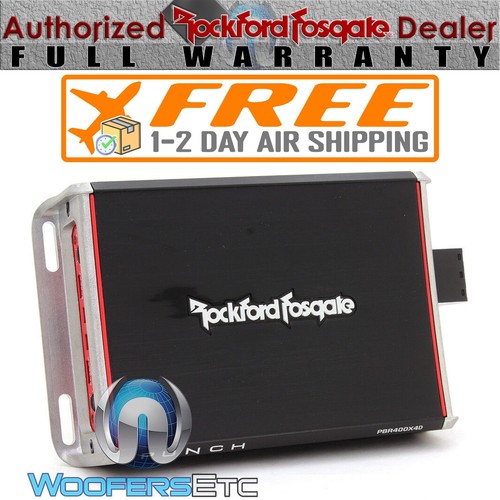 GRATIS 1-2 DNI AIR ROCKFORD FOSGATE PBR400X4D 4-KANAŁOWY WZMACNIACZ MOTOCYKLOWY NOWY - Zdjęcie 1 z 7