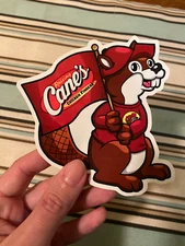 Raising Cane's Chicken Fingers Vinyl Sticker BUC-EE’s Bucees Gas Station