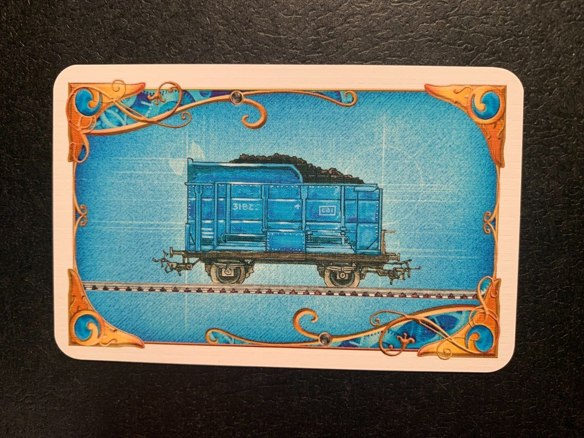 Ticket To Ride Europe BLUE TRAIN CARD Game Replacement Pieces Card