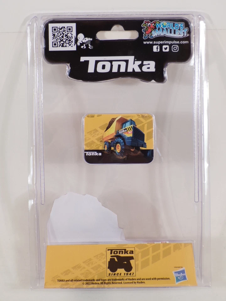 World's Smallest Mini TONKA Mighty Dump Truck Miniature Micro Toy Metal Dump Bed - Image 2 of 4