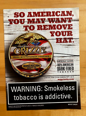 2018 Ad Grizzly Tobacco Pouches