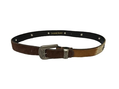 Vintage 90s Donna Katz Leather Western Concho Belt Brown Silver Tone Size M Donna Katz | Accessories | Vintage Womens Leather Donna Katz  main image 3
