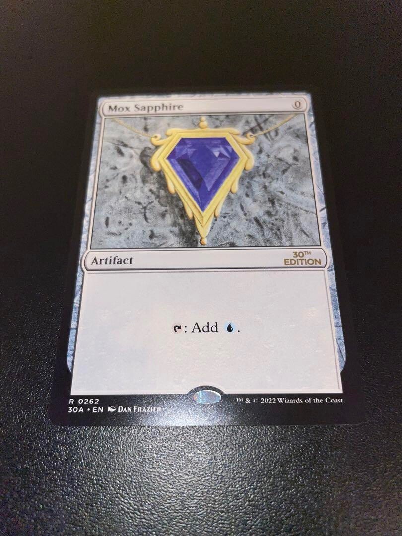 マジック：ザ・ギャザリング MTG 30th AnniversaryMox Sapphire MTG Magic: The Gathering 2022 Mox Sapphire 30th Anniversary