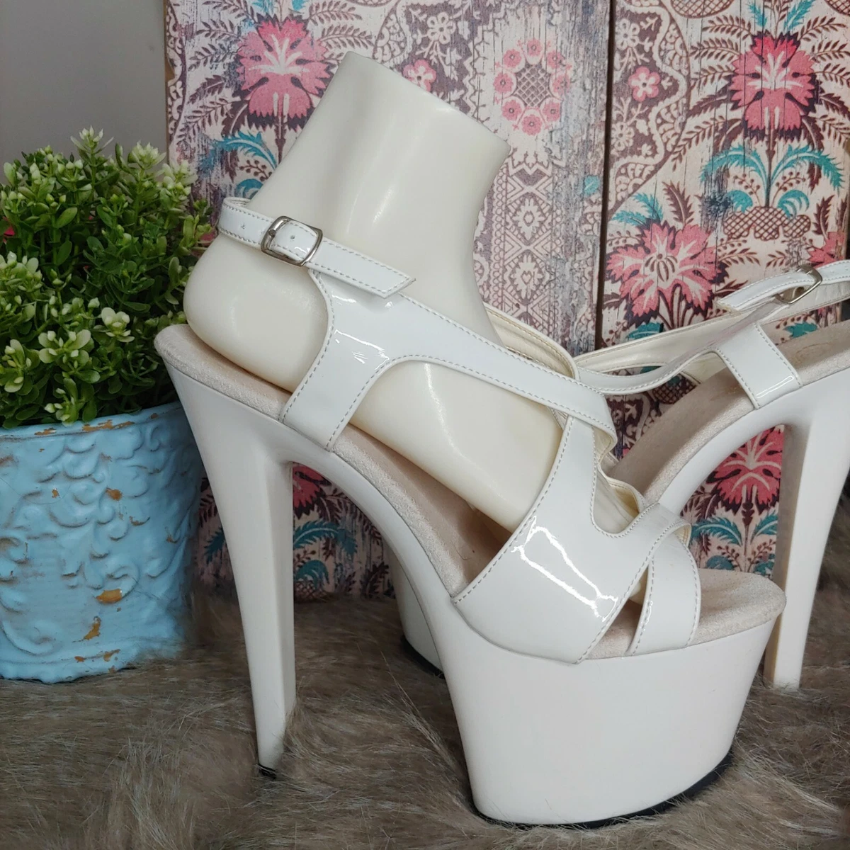 Strappy stripper heels hot sale