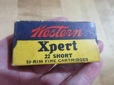 Empty Ammo Box Western Xper 22 SHORT W18 #17
