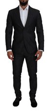 DSQUARED2 Suit 2 Piece MIAMI Black Cotton Single Breasted IT48/ US38 /M 1750usd