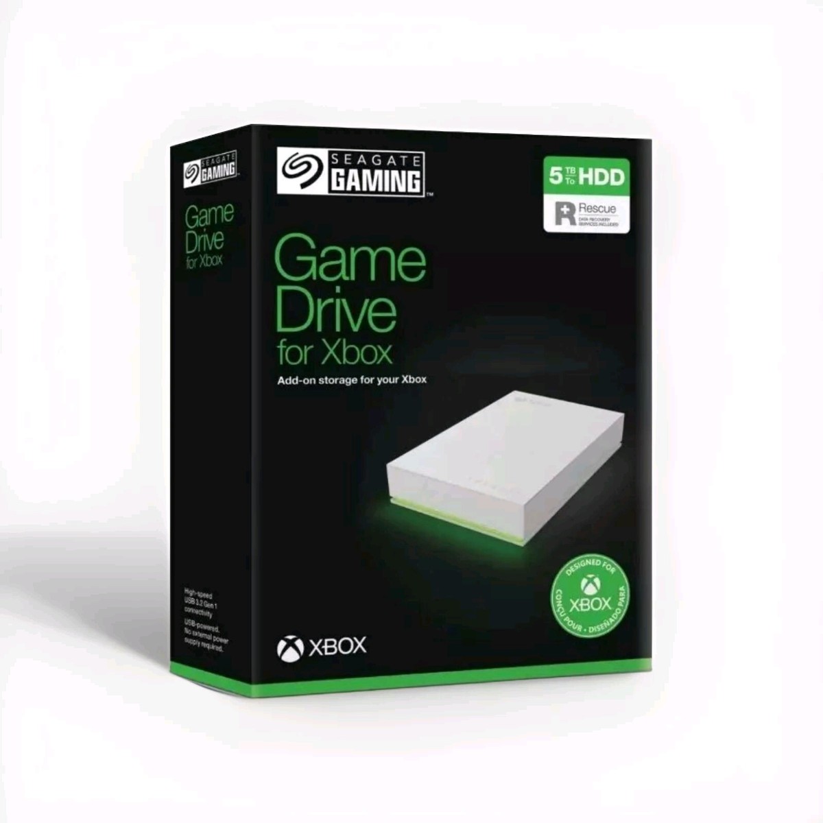 Seagate - Game Drive for Xbox 5TB External USB 3.2 Gen 1 Portable