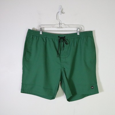 Outerknown Nomadic Volley Swim Trunks Mens XXL Jade Green 7'' Inseam Unlined