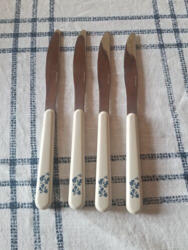 Pfaltzgraff Stainless Steel Silverware 4 Butter Knives Yorktowne Pattern  - Picture 1 of 2