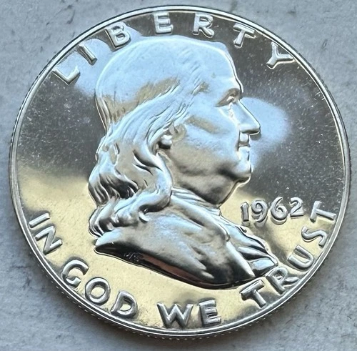 1962 Proof Franklin Half Dollar 90% Silver-INV#8895