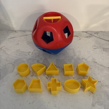 Tupperware Shape O Toy Kids Baby Toddler Development Sorting Ball Complete set