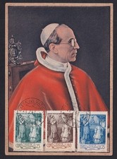 Vatican #80-82 1943 Pope Pius XII maximum card