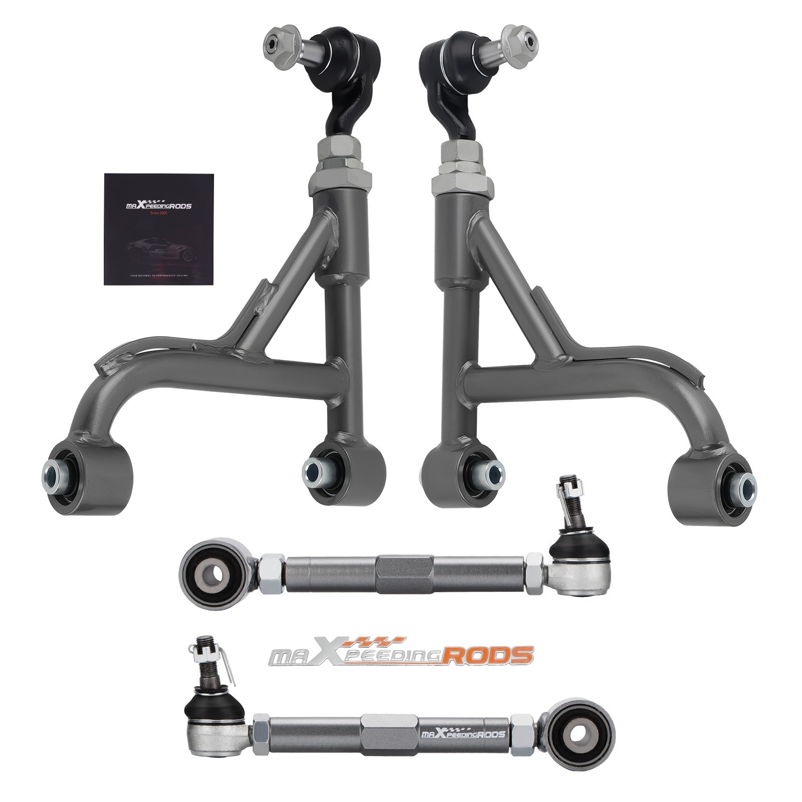 Adjustable Rear Camber Arms + Toe Arm For 1998-05 Lexus IS300 GS300 GS400 GS430