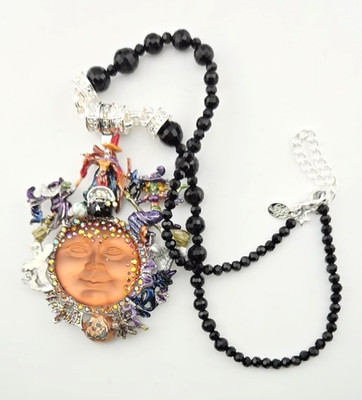 Kirks Folly Witches Coven Goddess Seaview Moon Enhancer & Belle Necklace ST
