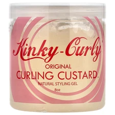 Kinky-Curly Original Curling Custard Natural Styling Gel 8 oz All-Natural,