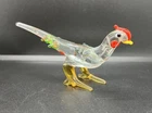 MURANO Glass Road Runner Miniature Figurine Bird Pheasant Italy Mini Handmade