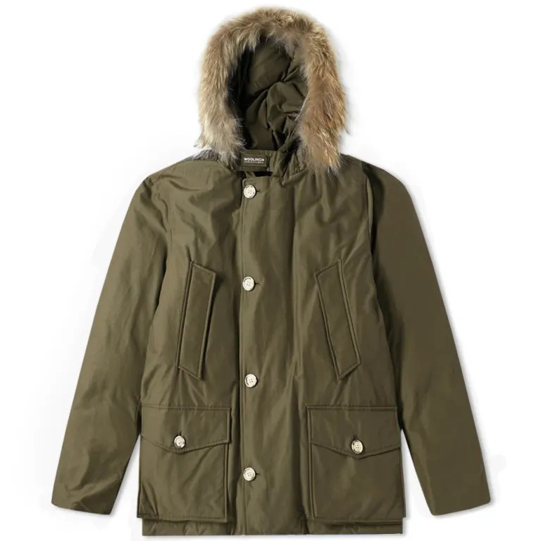 Woolrich Arctic Anorak in Dark Green Ramar