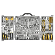High quality  205 PCS Tool Set Mechanics Tool Kit Wrenches Socket w/ Grey Case