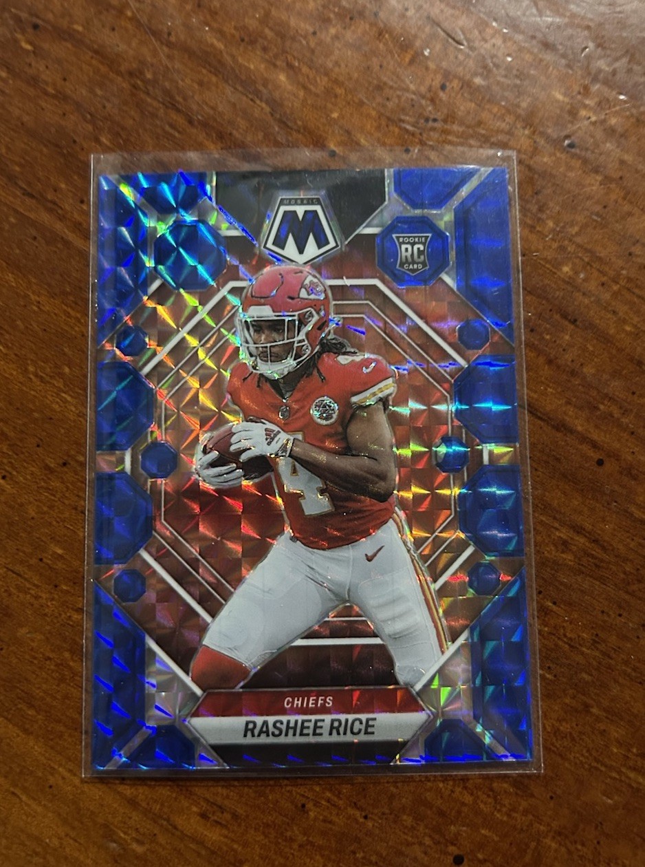 2023 Panini Mosaic - Rookies Rashee Rice #357 Blue Mosaic Prizm /99 (RC)