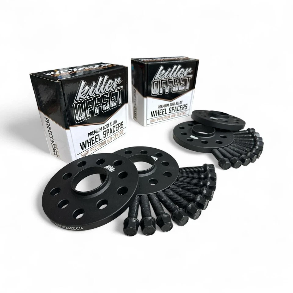 Killer Offset 12mm 15mm Wheel Spacers Kit + Bolts for VW Golf MK7 MK7.5 R GTI - Image 2 of 4