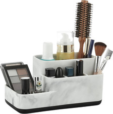 Toothbrush Holder Organizer - Multi-Functional Bathroom Storage for Makeup, Skin