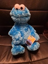 Sesame Street Cookie Monster Blue 16”/ 40cm Soft Toy Plush Teddy NEW with Tags