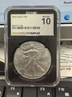 2016 Silver Eagle $1 • NGCX Mint State 10 • Modern Bullion Coin MS70 Grade
