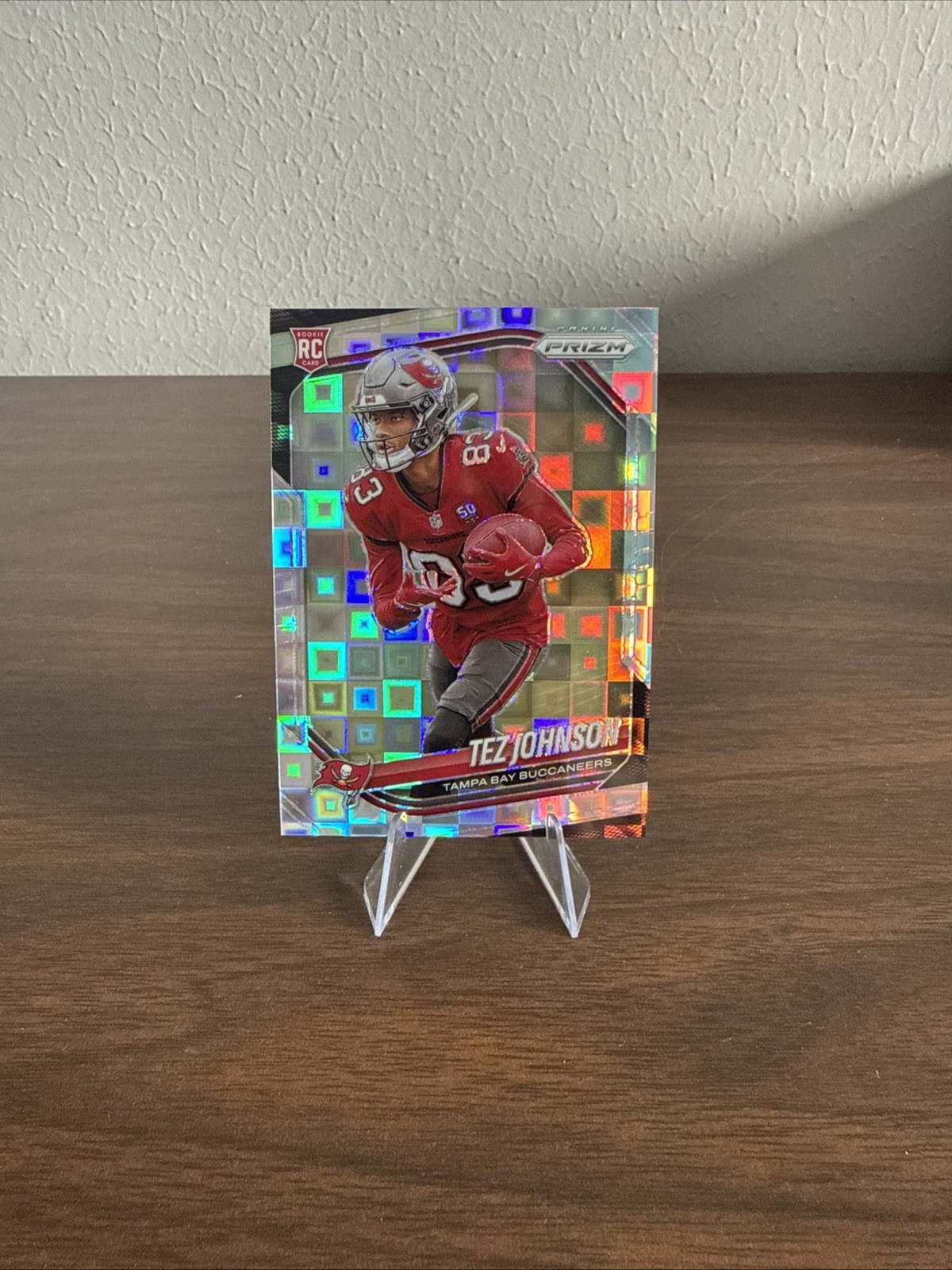 Tez Johnson 2025 Panini Prizm Pandora /400 Card #381 Buccaneers Rookie
