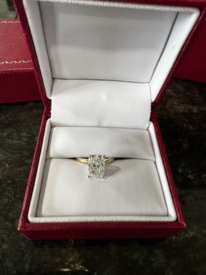 Helzberg Diamonds 2ct VS2 Lab-Grown Radiant Ring 14K Yellow Gold GCAL