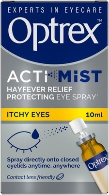 Optrex ActiMist 2-in-1 Augenspray bei juckender Heuschnupfenallergie & tränenden Augen 10 ml