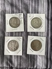 Lot Of 4 Silver Half Dollars - Barber, Franklin, Walking Liberty